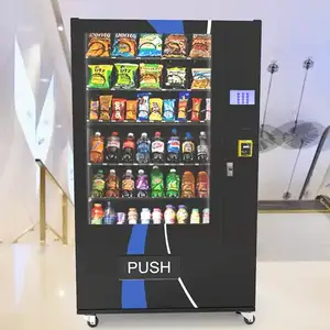 ID Verification Germany Standard Combo Vending Machine Food And Drinks Vending Machine With Credit Card Payment System