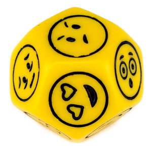 Juego de dados de acrílico personalizado D8 <span class=keywords><strong>D10</strong></span> Emotion Weather, dados de superficie personalizados, mesas RPG, dados de utilería para entretenimiento de fiestas - Product Image 2