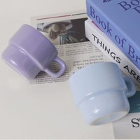275ml Mini Mug Vente en gros Personnalisé Vintage empilable Tasse en céramique colorée