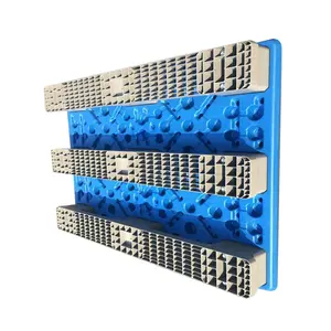 ZNPP007 Wholesale Plastic Pallet 1200x1100x120 Heavy Duty Industrial Durable Hdpe Racking Use Steel Reifnfored Cheap Euro Plasti