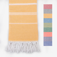 Custom Peshtemals 100% Cotton Turkish Cotton Beach Towel Towels Turkey Hammam Peshtemal Wholesale Pestemal Fouta Sarong