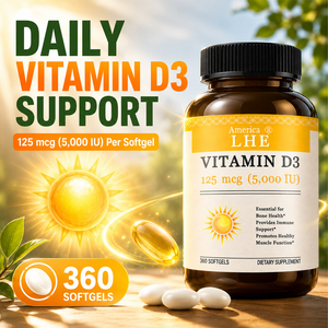 Gélules de vitamine D3 personnalisées Shecome, favorisent la santé immunitaire et la santé osseuse, complément de vitamine D3, 180 gélules pour hommes et femmes - Product Image 4