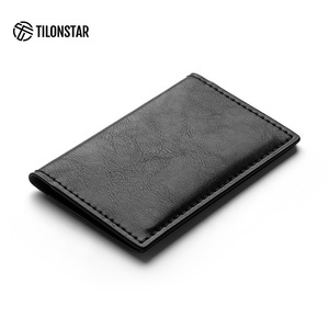 TILONSTAR TVW104 Custom Gift Logo <b>Slim</b> <b>Cards</b> Wallet Large Capacity Bifold Leather RFID Blocking Business <b>Card</b> <b>Holder</b> - Product Image 2
