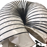 Tuyau de climatisation portable de 400 mm, conduit d'évacuation isolé, tubes en plastique, conduit flexible