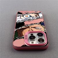 Coque de téléphone portable antichoc en TPU+PC avec motif de dessin animé One Piece pour iPhone 17 Pro Max et 16 Nouveau Modèle