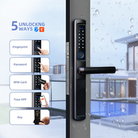 Cerradura Inteligente Electrónica para Puerta con WiFi, Aplicación Tuya TTLock, Huella Digital, Contraseña Digital, Tarjeta RFID, Impermeable, para Exteriores