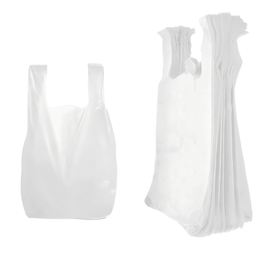 Green Recyclable LDPE Vest Trash <b>Bags</b> - <b>20L</b> Biodegradable Garbage <b>Bags</b> - Product Image 3
