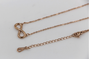 Borsa delle signore di fantasia <span class=keywords><strong>personalizzata</strong></span> in acciaio inox placcato oro infinity <span class=keywords><strong>collana</strong></span> dei monili - Product Image 5