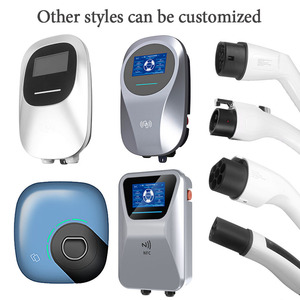 Nouvelle borne de recharge murale pour véhicules électriques Type 2 11KW/22KW Prise EU Contrôle par application RFID 32A Station de recharge murale EVSE pour voitures électriques - Product Image 2