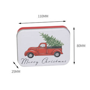 Emballage en métal rectangulaire en fer blanc personnalisé avec impression et logo pour le stockage de crayons et de cartes de qualité alimentaire - Product Image 2