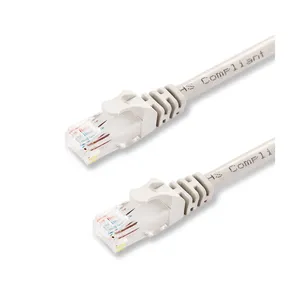 Cabo de remendo de fio de cobre utp, uso de computador, rede cat8 cat7 cat6 cat5e com conector rj45