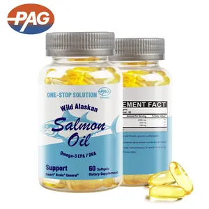 보충교재 제조자 Omega 3 Epa ha 야생 알래스카 어유 Softgel 1000Mg Omega 3 어유 할랄 대량 캡슐