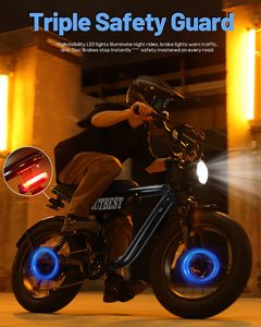 ACTBEST Blaze US Livraison Gratuite Moteur Arrière Monovitesse Sans Balais 48V 10Ah Batterie Lithium pour Vélo Enfants et Adultes Autonomie 55 Miles - Product Image 3
