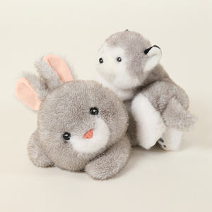 Peluche transfrontalière Grey <span class=keywords><strong>Cora</strong></span>, Husky mignon, Coussin chiot, Petite peluche lapin - Product Image 4