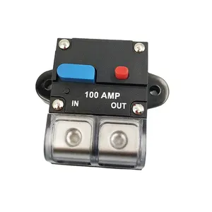 100A 200A 250A 300A Circuit Breaker 12V 24V 48V Car Truck Resettable Fuse Circuit Breaker Automatic Fuse Switch Self Recovery