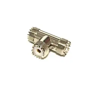 Custom Full brass RF Coaxial SM male to Double SM Female Rg58 Sm Connector