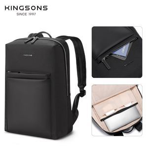 Kingsons Business <b>Backpack</b> 20-35L <b>Lightweight</b> Wear-Resistant Interior Zipper Pocket Everyday Use - Product Image 3