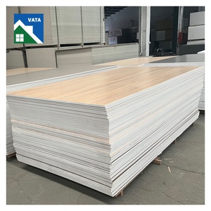 1220*2440mm Celuka bianco/venatura del legno/marmo a prova di fuoco foglio di plastica PVC pannello di schiuma per armadio - Product Image 1