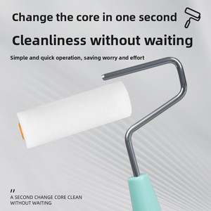 Rouleau de <span class=keywords><strong>peinture</strong></span> à éponge haute densité remplaçable pour la <span class=keywords><strong>peinture</strong></span> artistique et la décoration murale, avec poignée ergonomique, 4 pouces - Product Image 3