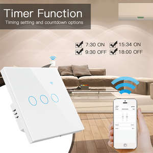 Para Tuya Smart Home Wall Touch <span class=keywords><strong>Switch</strong></span> <span class=keywords><strong>WIFI</strong></span> & Zigbee Control remoto inalámbrico <span class=keywords><strong>con</strong></span> panel de vidrio 10A Max. Aplicación actual Smart Life y Voice <span class=keywords><strong>Con</strong></span> - Product Image 4