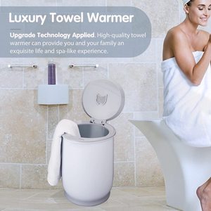 Calentador de toallas de baño, cubo con pantalla LED, temporizador de retardo de 24H, calentador para toallas de gran tamaño, albornoz y mantas, calentador de toallas de 25L - Product Image 5