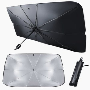 Silver <b>Car</b> Windshield <b>Sun</b> Shade Foldable Heat Block <b>Car</b> <b>Sun</b> <b>Screen</b> for Summer Parking - Product Image 2
