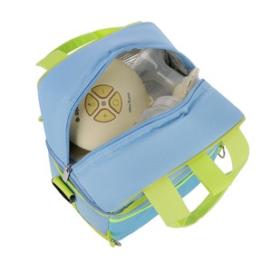Sac isotherme portable V-Coool 9L pour <span class=keywords><strong>conservation</strong></span> du <span class=keywords><strong>lait</strong></span> <span class=keywords><strong>maternel</strong></span>, double compartiment, en tissu 600D, avec poche à glace épaissie et anti-fuite - Product Image 2