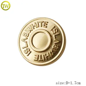 Boutons à rivets métalliques populaires pour jeans, accessoires de denim de créateur, boutons-<span class=keywords><strong>pression</strong></span> pour pantalons homme - Product Image 2
