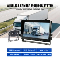 Sistema de Monitor de Cámara para Camión de 10.1 Pulgadas, Pantalla de Video de Respaldo para Autobús y RV, Kit de Sensor de Reversa para Coche, Pantalla de Seguridad de Alta Resistencia