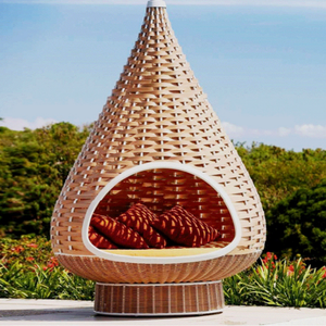 Modern açık Rattan kuşlar yuva yatak yaratıcı Bali hamak otel yanında kafes salıncak yatak asılı ve topraklanmış seçenekleri ile - Product Image 1