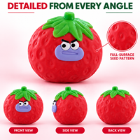 Gigantisch squishy speelgoed Simulatie Aardbei Knijpspeeltje Creatief Grappig Fruit Stressverlichting Knijpspeeltje Promotioneel speelgoed voor stressverlichting