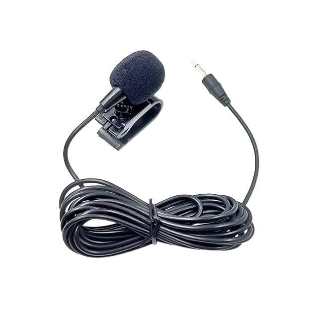 ZJ025MR 3.5mm Jack Omni-Directional Wired Microphone 3m Car GPS/BT Enabled Audio DVD External Mic Cable Drop Shipping