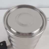 Bouilloire à café en acier inoxydable de qualité supérieure, design moderne, bouilloire à eau en métal de 1 L pour la préparation du thé et du café