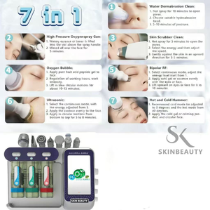 Многофункциональный аппарат для ухода за кожей 8 в 1: кислородная терапия, супер-пузырьковый пилинг CO2, дермабразия, аквапилинг, микродермабразия - Product Image 2