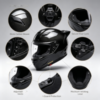 Nouveau Casque Moto Intégral 2026 en Fibre de Carbone Argentée, Conception Personnalisée, Performance de Course, Aérodynamique, Équipement de Sécurité ECE/DOT