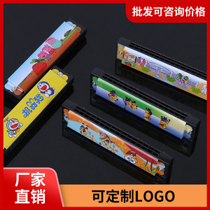 Children Harmonica 16 Holes C Key Plastic Portable Beginner <b>Musical</b> <b>Instrument</b> Toy Colorful Design - Product Image 4