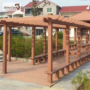 סין מודרני עץ פלסטיק <span class=keywords><strong>composite</strong></span> wpc פרגולה - Product Image 5