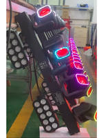 Nueva Barra de Luces LED RGBW 4 en 1 de 4x40W, Efecto de Luz de Escenario, Beam, Strobe, Cabezal Móvil Giratorio Independiente, para Escenario, DJ, Fiesta