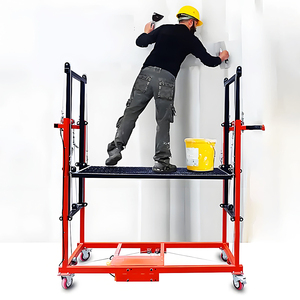 Giàn giáo điện di động nâng có thể gập lại nền tảng công việc thủy lực nặng 500kg tháp giàn giáo để bảo trì trong nhà ngoài trời - Product Image 1