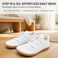 Chaussures minimalistes personnalisées à bout large, zéro drop, mains libres, faciles à enfiler pour hommes et femmes