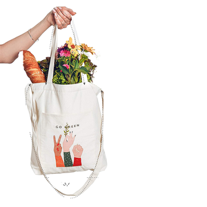 <b>Mini</b> <b>Canvas</b> Rope Handle Tote Bag with Pockets Crossbody Strap Zipper Closure Women's Small for - Product Image 1