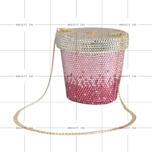 Women Bottle Rhinestone Evening <b>Bag</b> Sparkling Cup Style <b>Crystal</b> Clutch Party Cocktail Handbag Purse - Product Image 2