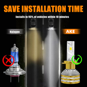 AKE V88 150W H16 Led Phare Ampoules Haute Qualité 6000K 15000Lm Led Phare H16 9-16V Led H16 30000 Heures Durée De Vie avec Canbus - Product Image 3