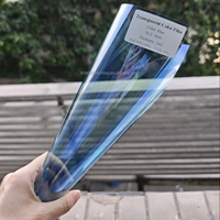 Película para Ventanas de Auto Camaleón PET de 2mil, 99% UVR, 99% IRR, Anti-Rayones, Tinte para Ventanas de Auto, 152cmx30m, Garantía de 10 Años