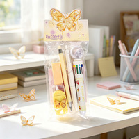 Ensemble de papeterie sur le thème du papillon, design créatif et pratique pour les étudiants, cadeau idéal, ensemble de papeterie