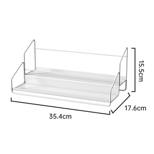 Wrought Iron Double Layer Spice Rack With Oil Salt Soy Sauce Vinegar Storage Jars Airtight Clip On Lid Countertop Kitchen - Product Image 4