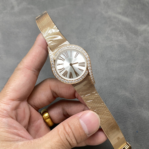 Montre mécanique automatique de luxe personnalisée en or 18 carats avec moissanite et zircon VVS, vente en gros - Product Image 2