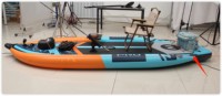 Kayak de Pêche Flottant Gonflable Haut de Gamme Personnalisé pour 2 Personnes, pour la Mer et les Activités de Plein Air