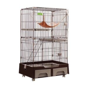 Jaula para perros, precio de fábrica, jaula para mascotas de Cría Grande, jaula para gatos de 3 niveles, Corralito, alambre de Metal con cajón para tiendas de mascotas - Product Image 2