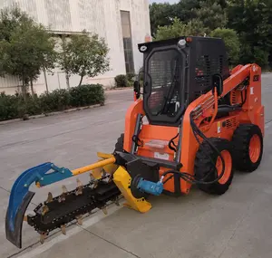 Wheel Skid Steer Loader Mini 700kg 850kg 950kg Skid Steer Loaders With Bucket